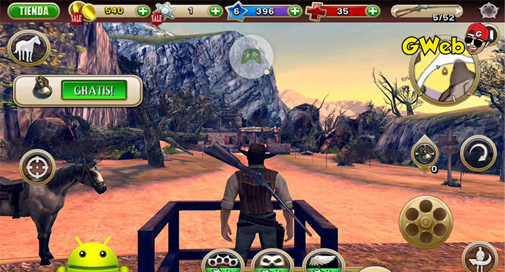 Este es el mejor juego shooter de vaqueros para Android